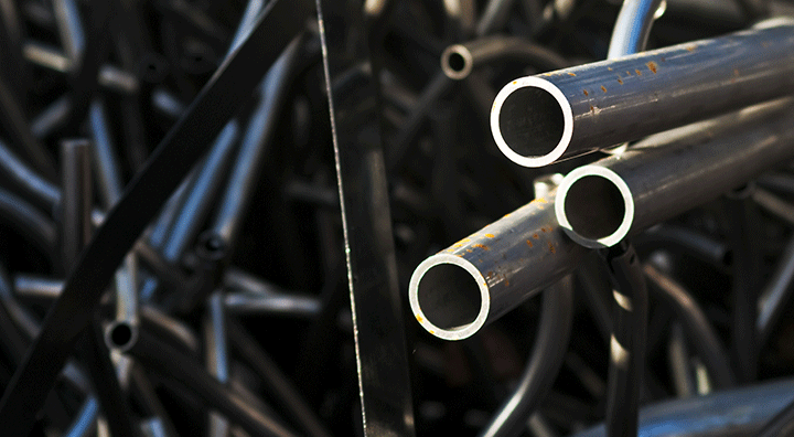 scrap metal pipes