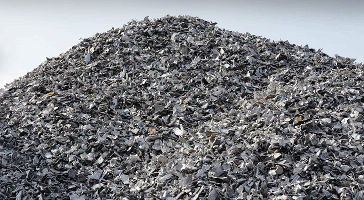 shredded scrap metal
