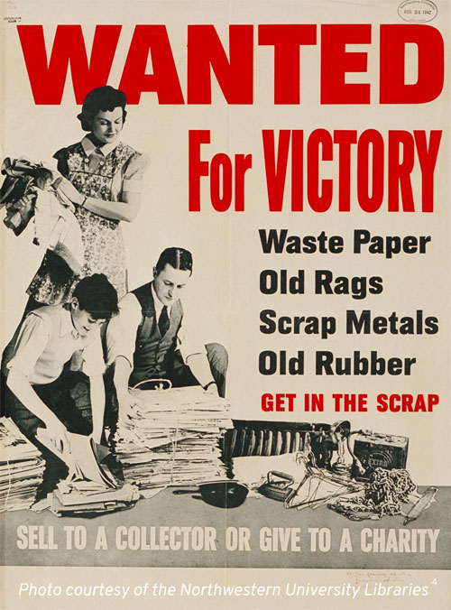 WWII poster sell your scrap metal