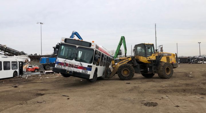 Sims Metal recycles old buses